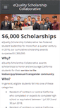 Mobile Screenshot of equalityscholarship.org